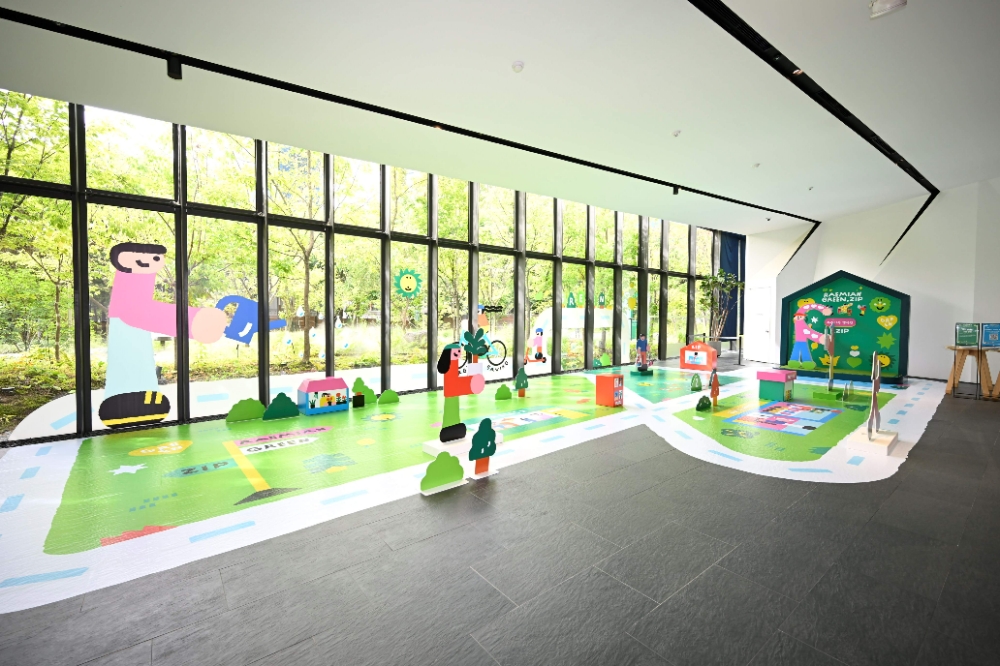 RAEMIAN GREEN.ZIP 전시 모습.(사진=삼성물산)