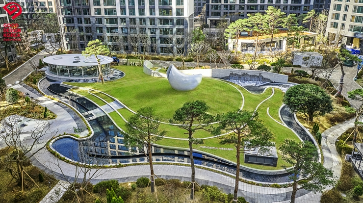 디에이치 퍼스티어 아이파크의 조경 시그니처파크.(사진=HDC현대산업개발)