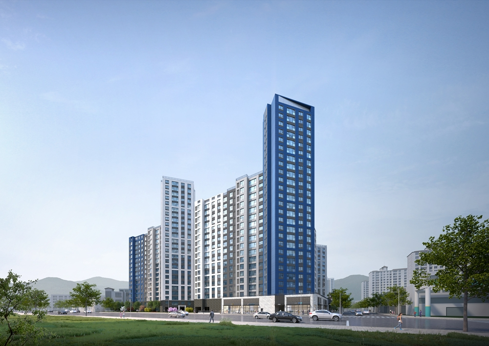 두산위브 더센트럴 부평 투시도.(사진=두산건설)