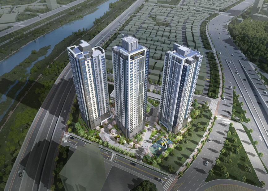 둔산 해링턴 플레이스 리버파크 조감도.(사진=효성중공업)