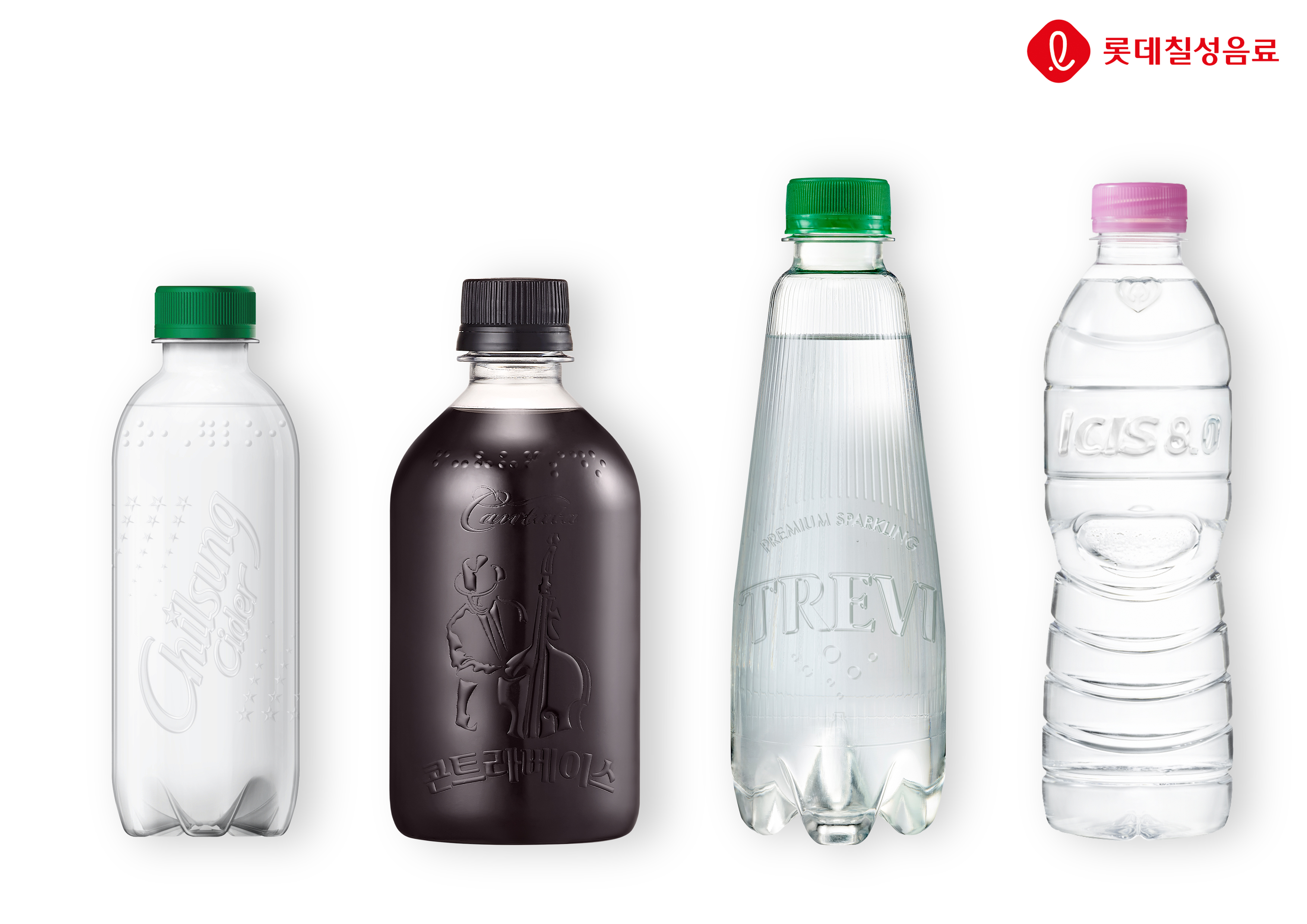 롯데칠성음료, 무라벨 제품 통한 플라스틱 감축 성과 발표