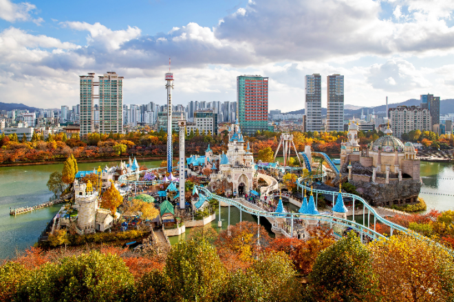 롯데월드 매직아일랜드서 도심속 가을 정취 '만끽'