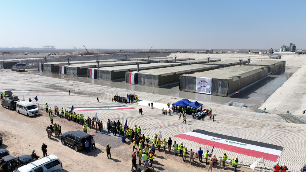 침매터널 함체제작장 주수 기념식 행사.(사진=대우건설)