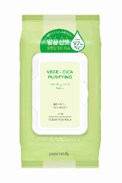 애경산업, 포인트앤 베지 시카 말끔 클렌징 워터 티슈 선보여