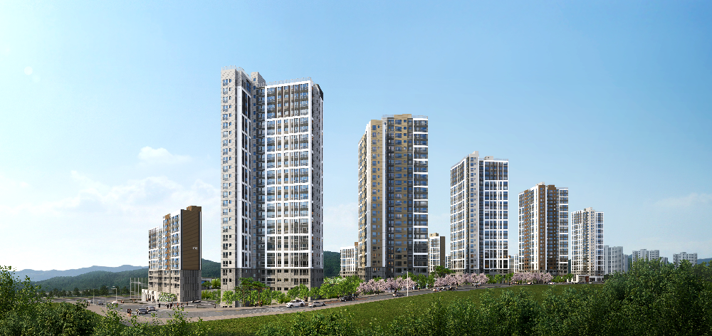 다운2지구 우미린 어반파크(2차) 투시도.(사진=우미건설)