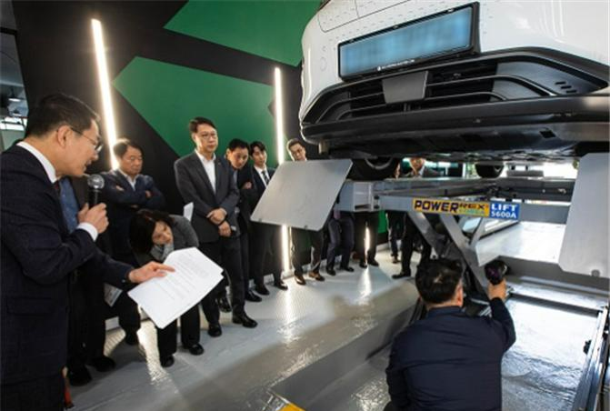 친환경 자동차 검사 시연회 모습.(사진=TS)