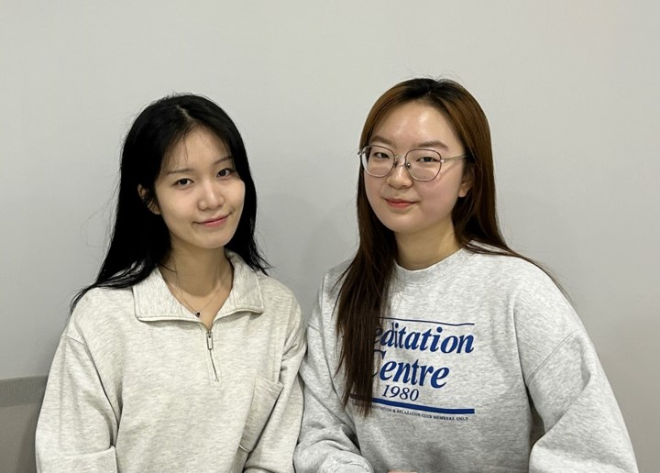 (왼쪽부터) 한국에너지공대 2학년 이준희, 이서현 학생. 사진=KENTECH