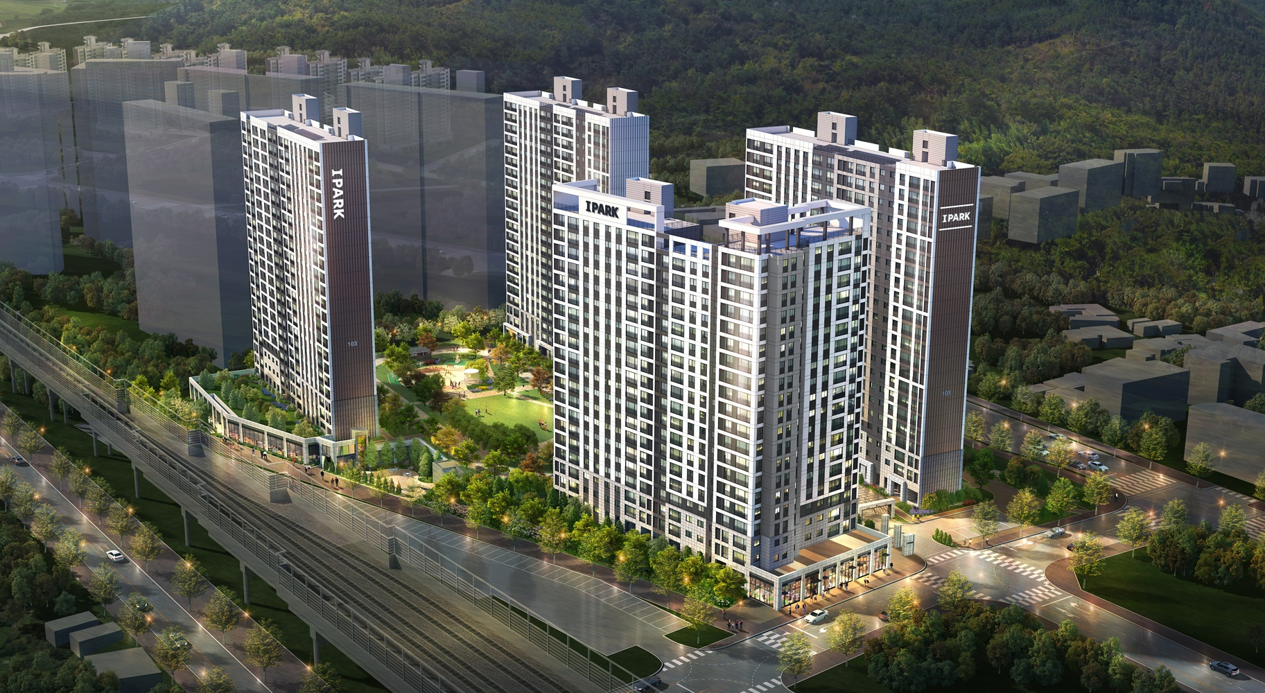 곤지암역 센트럴 아이파크 투시도.(사진=HDC현대산업개발)