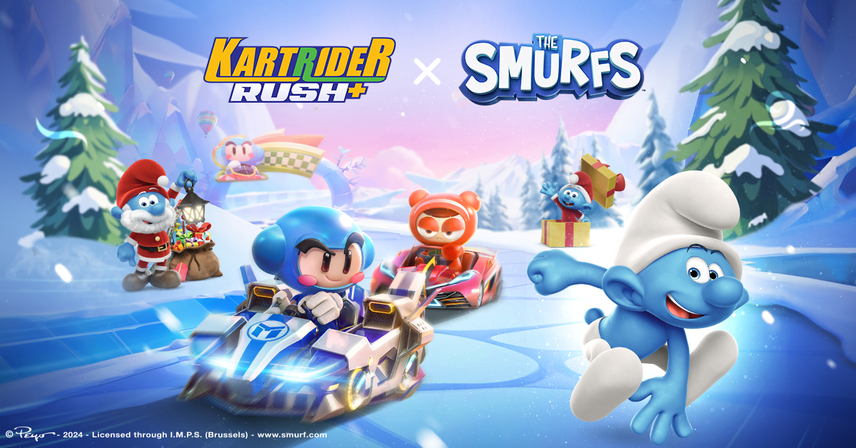 넥슨 ‘카트라이더 러쉬플러스’에 ‘스머프’ 컬래버 카트 2종 출시