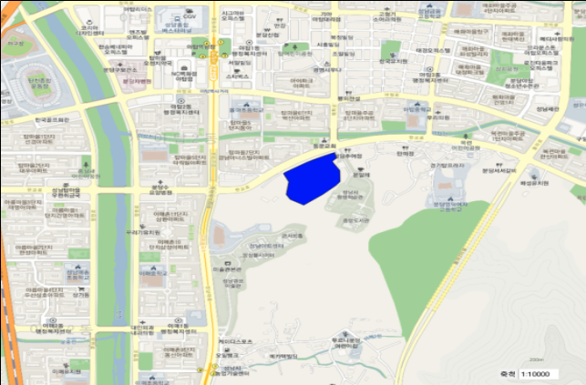토지거래허가구역 위치도