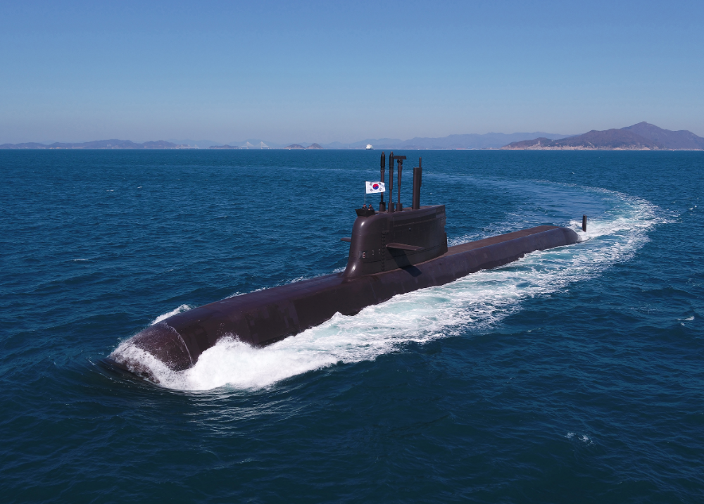 한화오션이 건조한 장보고-III 잠수함.(사진=한화오션)