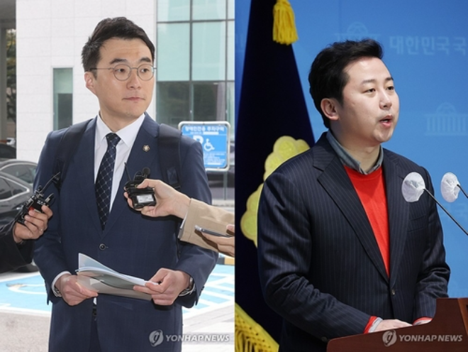 더불어민주당 김남국 전 의원(왼쪽)과 국민의힘 장예찬 전 청년최고위원(오른쪽).(사진=연합뉴스)