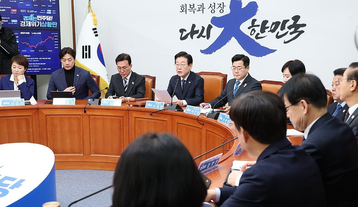 더불어민주당 최고위에서 발언하는 이재명 대표(사진=연합뉴스)