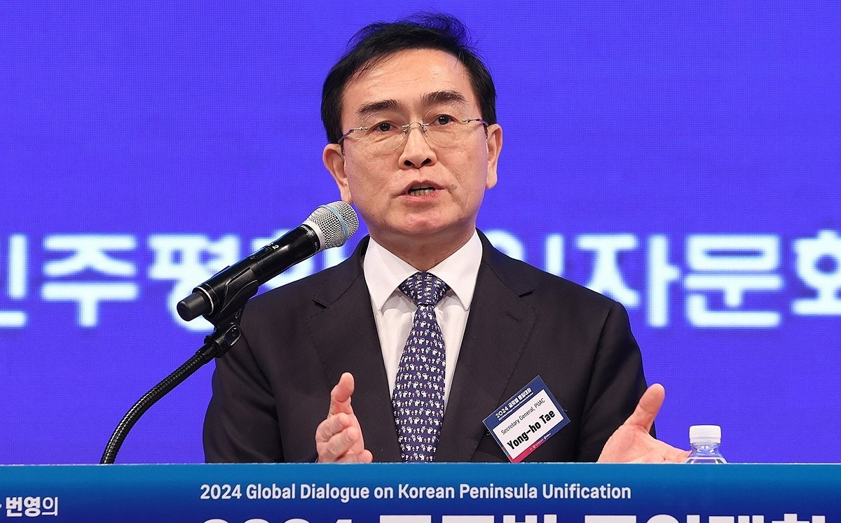 태영호 민주평화통일자문회의 사무처장(사진=연합뉴스)