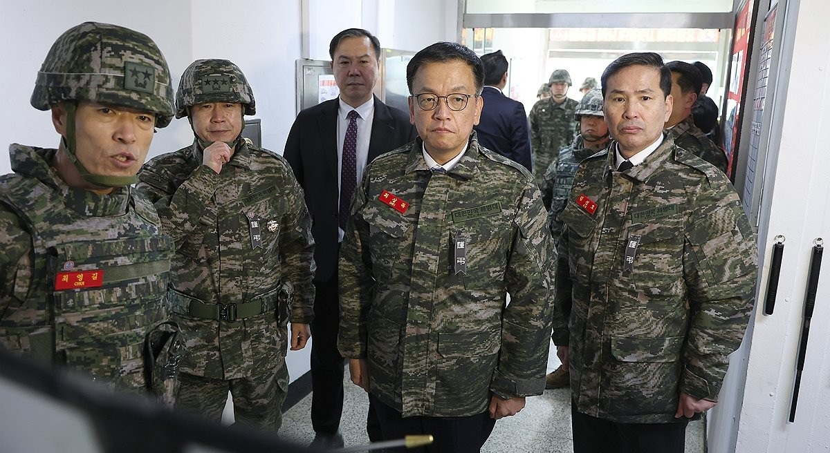 최상목 권한대행, 전방 해병부대 시찰(사진=연합뉴스)