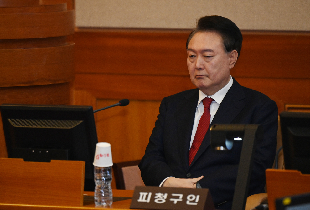 탄핵심판 6차 변론 출석 당시 윤 대통령(사진=연합뉴스)