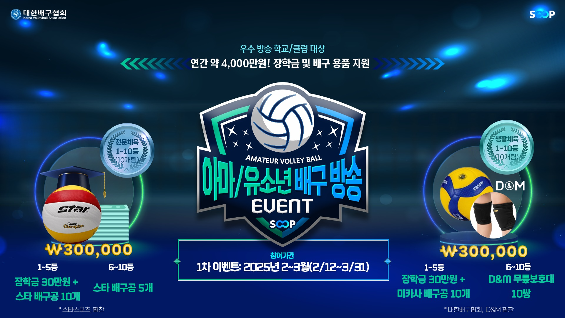 SOOP-대한배구협회, 배구 생태계 활성화 지원 프로그램 확대