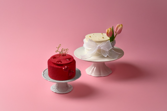 롯데호텔 서울 밸런타인데이 케이크 2종.(사진=롯데호텔 서울)