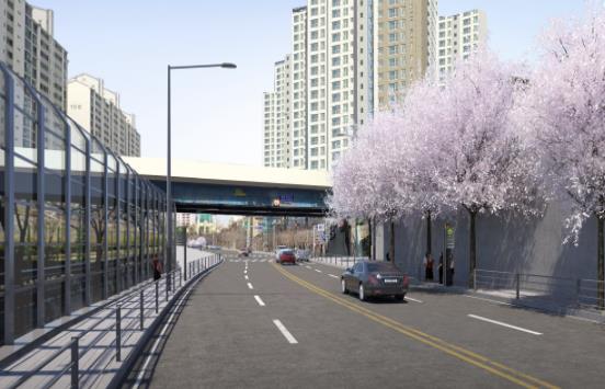 벚꽃로 1단계 구간 준공 조감도