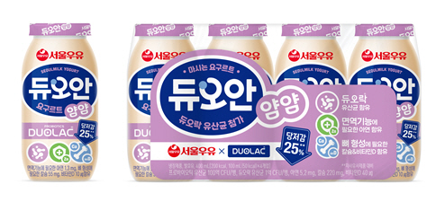 서울우유, ‘듀오락 유산균’ 더한 프리미엄 요구르트 ‘듀오안 얌얌’ 선보여