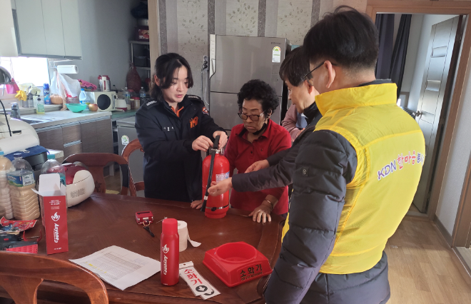 한전KDN, 나주 소방서‧동신대와 함께 지역 안전 위한 봉사활동 시행