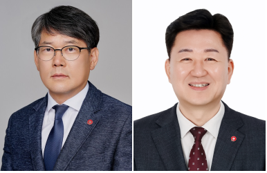 건보공단 엄호윤 기획상임이사, 김기형 장기요양상임이사. 사진=건보공단