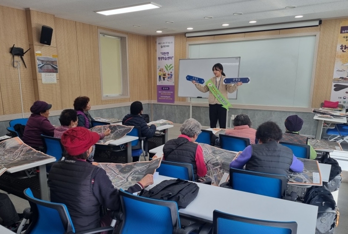 평창군, 어르신 대상 주소정보시설 방문 교육