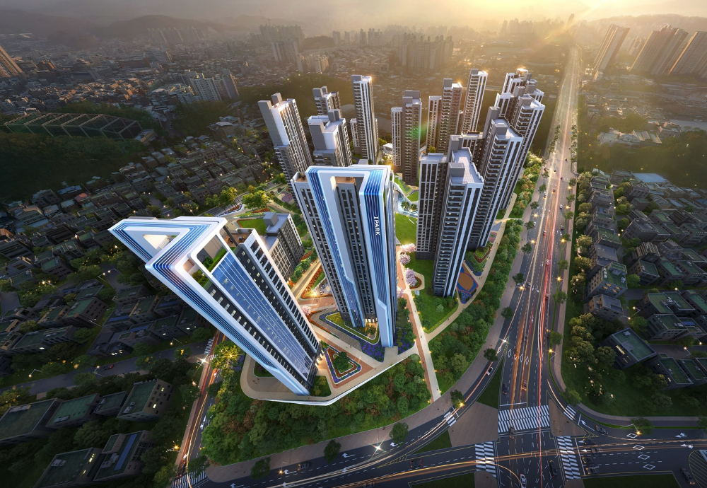 원주 단계주공아파트 재건축 조감도.(사진=HDC현대산업개발)