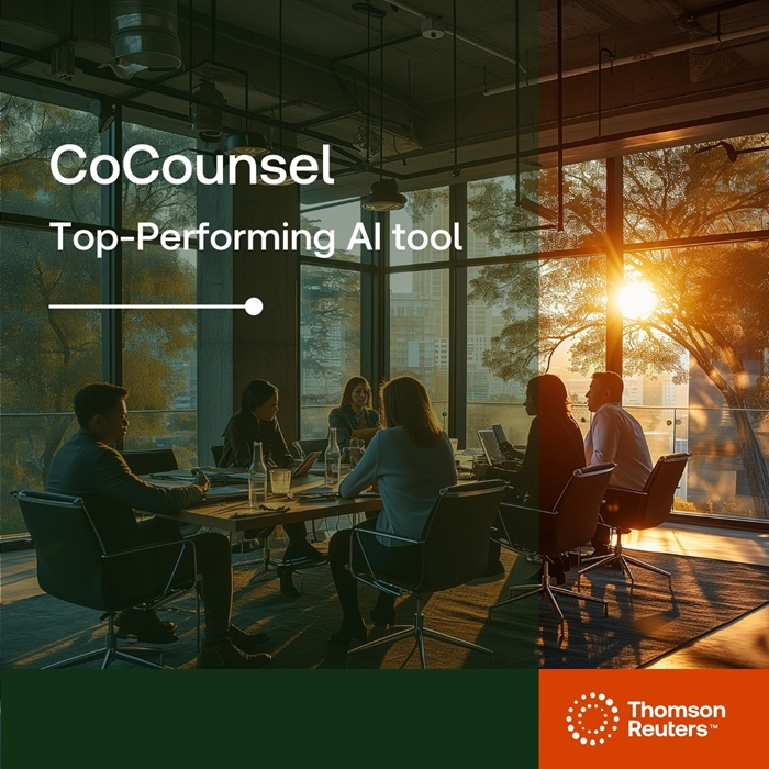 톰슨로이터, 법률 AI 벤치마크에서 성형AI 법률비서 ‘코카운슬’ 1위 달성