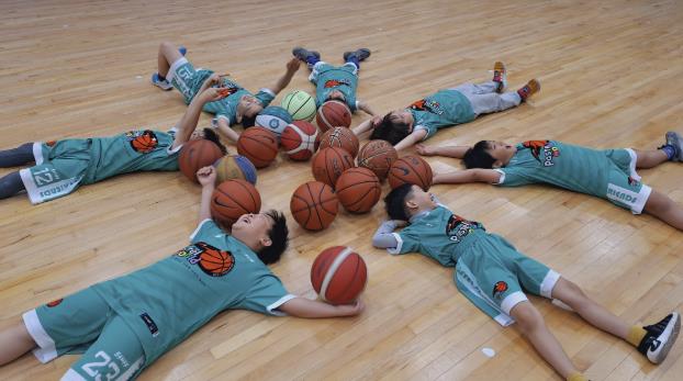 용산청소년센터 저학년 다문화 농구 동아리 활동 사진