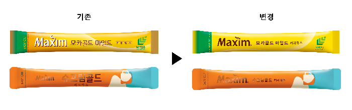 동서식품, 맥심 모카골드 스틱 디자인 친환경 리뉴얼