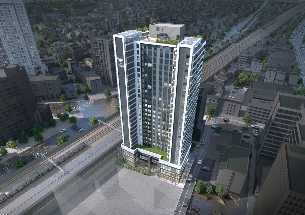 용산 남영역 롯데캐슬 헤리티지 조감도.