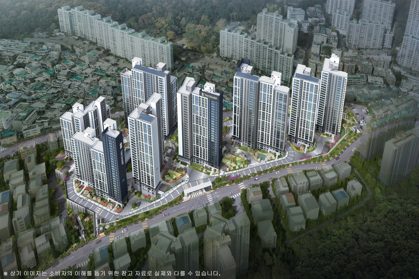 더샵 당리센트리체 조감도.(사진=포스코이앤씨)