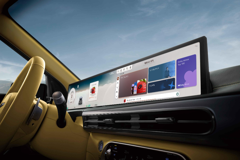 ‘제네시스 뮤직’ 적용 화면.(사진=제네시스)