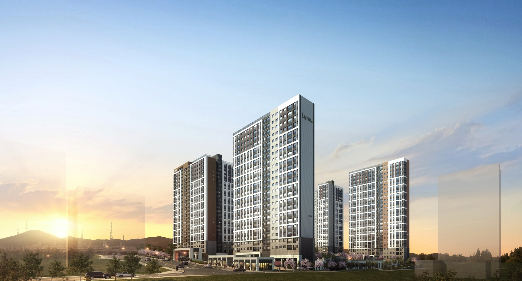 장안지구 우미린 투시도.