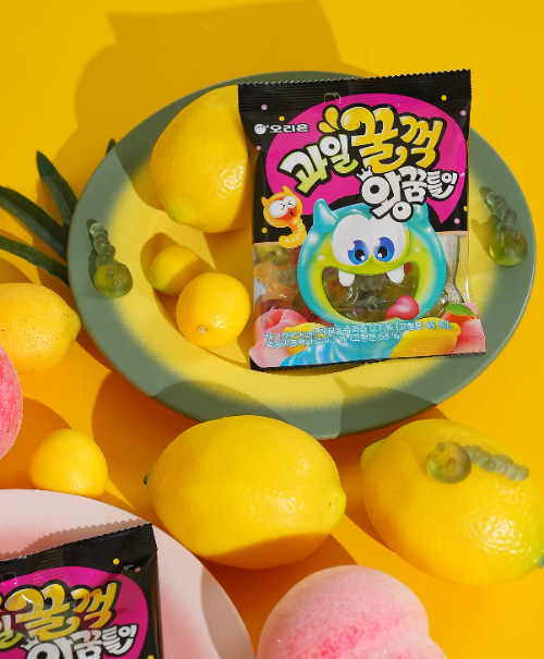 오리온, ‘과일꿀꺽 왕꿈틀이’, ‘졸음싹다깨껌’ 선보여