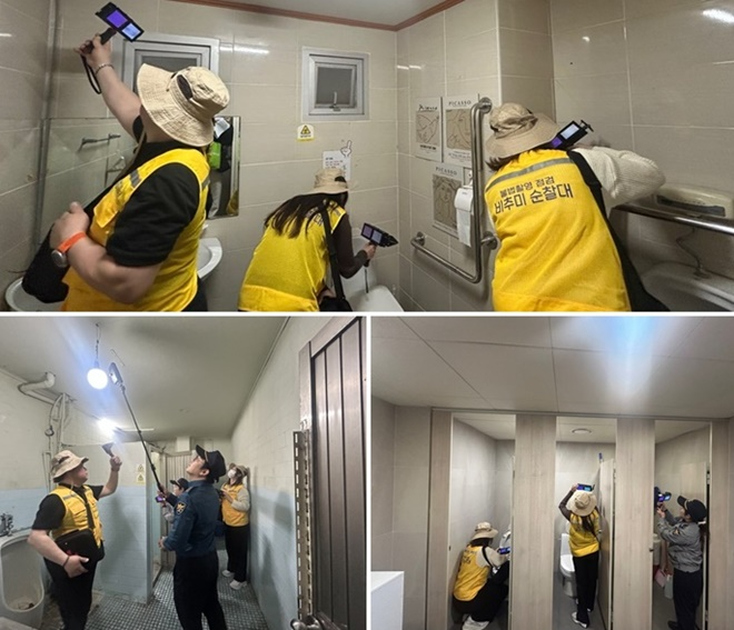 비추미 순찰대 활동 모습.(사진제공=부산경찰청)