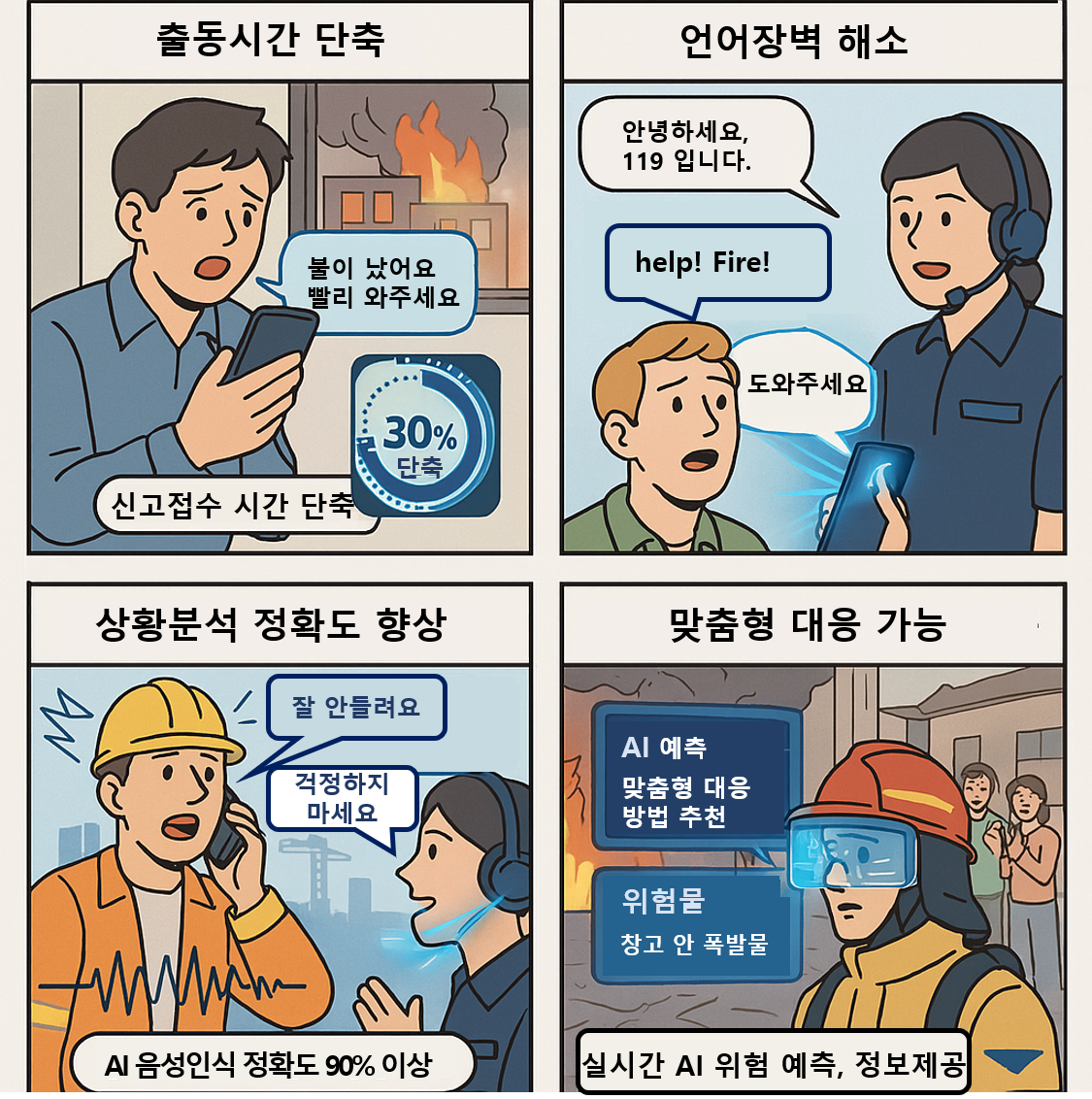 경기도소방재난본부 AI기반 119 신고접수 및 상황분석 어시스턴트 개발