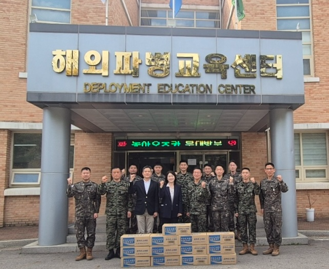 동아오츠카, 레바논평화유지단 동명부대 31진에 포카리스웨트 분말 지원