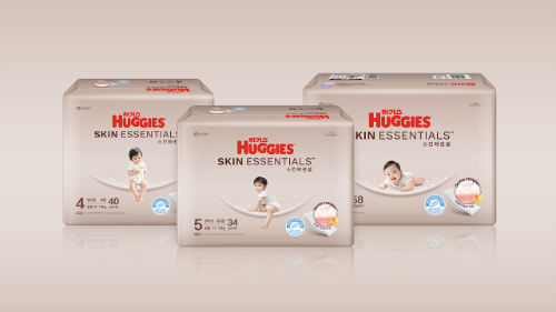 유한킴벌리, 수퍼 소프트 더마 기저귀 ‘하기스 스킨에센셜’ 선보여