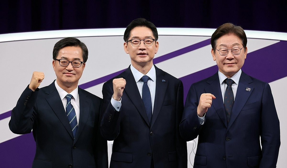 민주당 대선 경선 후보 TV 토론회(사진=연합뉴스)