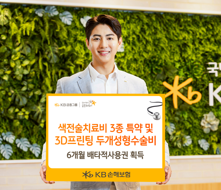 KB손보, 색전술치료비 3종·3D프린팅 두개성형수술비 배타적사용권 획득