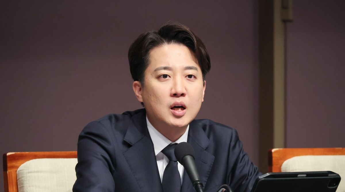 발언하는 이준석 후보(사진=연합뉴스)