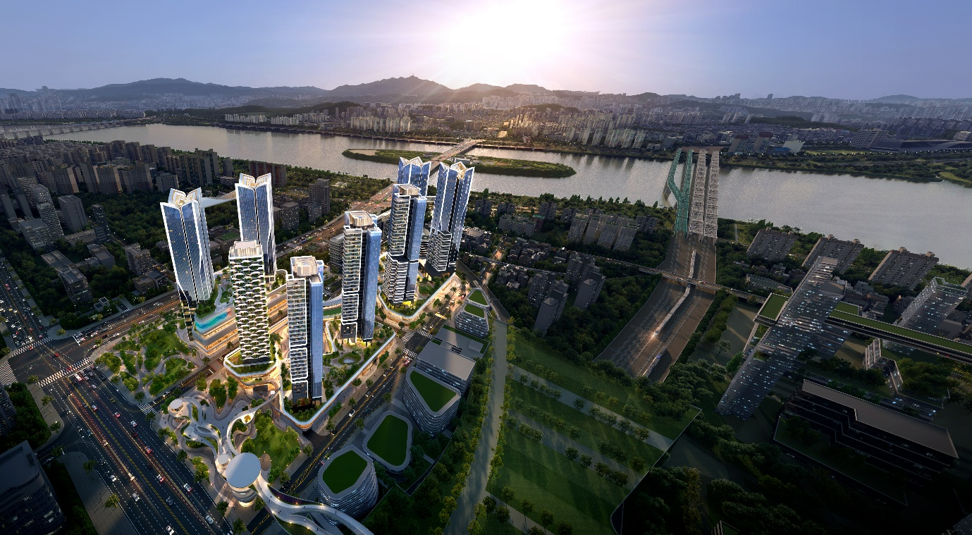 용산 정비창전면1구역 조감도.(사진=포스코이앤씨)