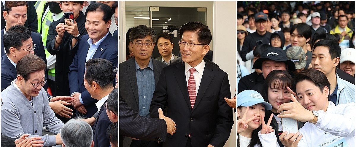 제21대 대선 공식 선거운동 시작에 나서는 대선 후보들(사진=연합뉴스)