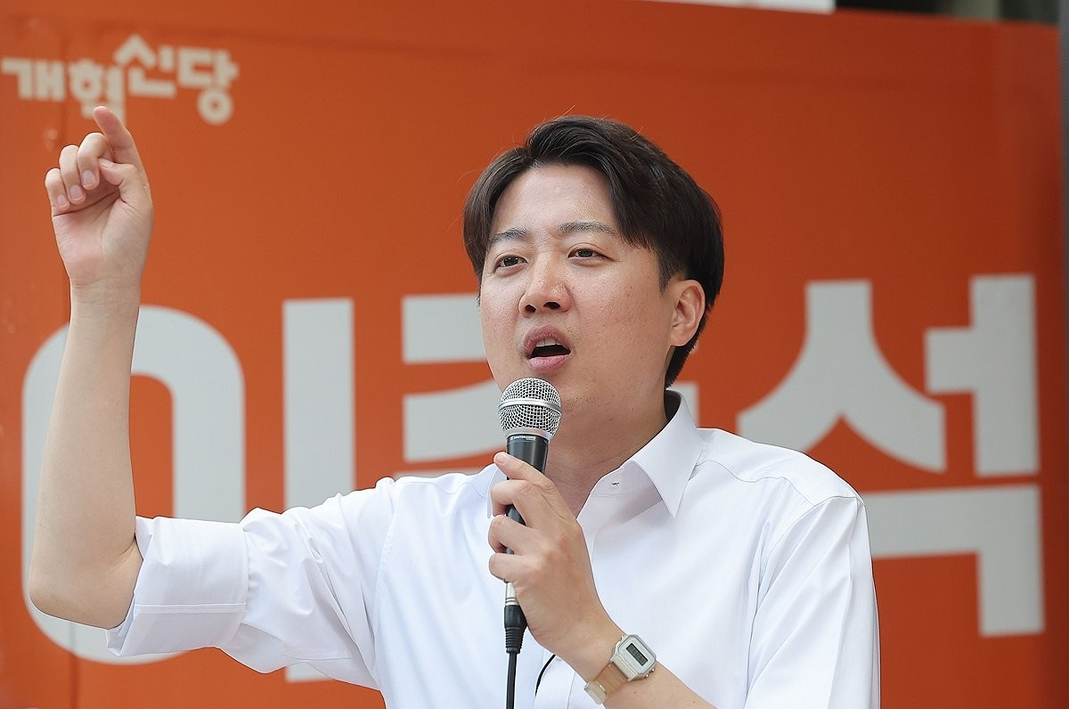 대구 시내 유세하는 개혁신당 이준석 후보(사진=연합뉴스)