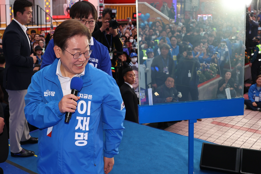 서울 표심 공략 나선 이재명 후보(사진=연합뉴스)