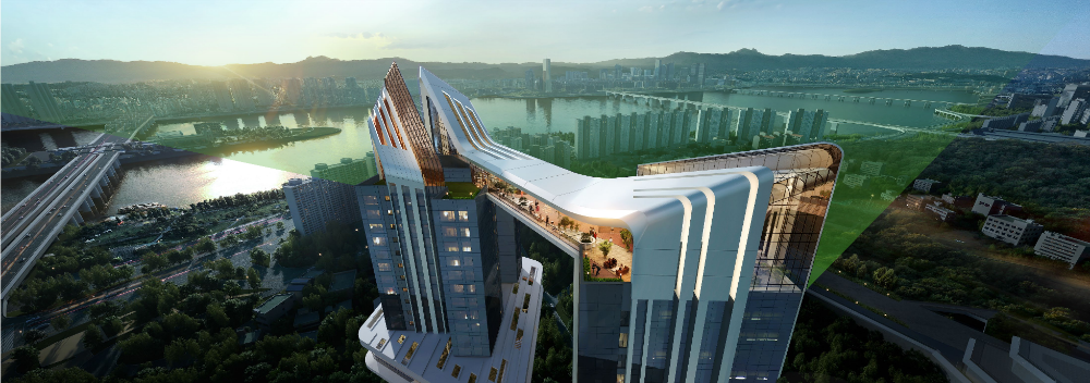 HDC현대산업개발이 제안한 용산정비창 전면1구역 스카이브릿지.(사진=HDC현대산업개발)