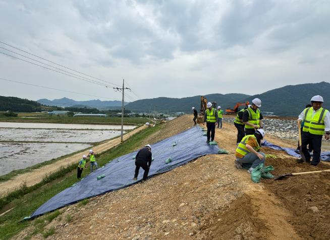 장흥군, 비동저수지 붕괴대비 비상대처훈련 실시