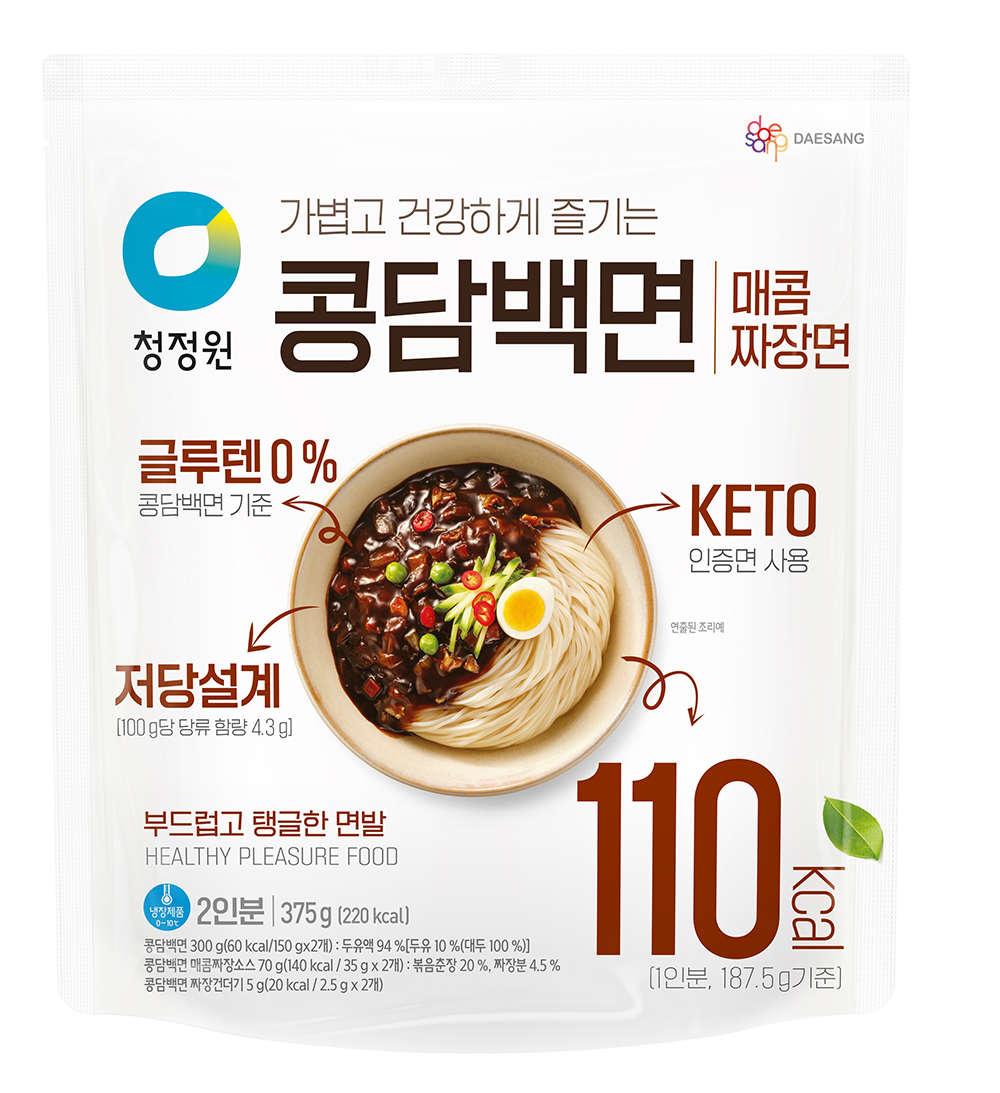 대상㈜ 청정원, ‘콩담백면 매콤짜장면’ 선보여